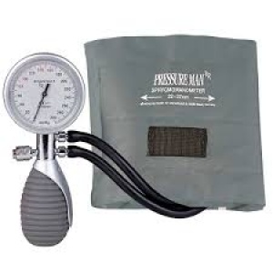 2 caurulīšu asinsspiediena mērītājs ar hromētu pārklājumu Pressure Man II Chrome-Line