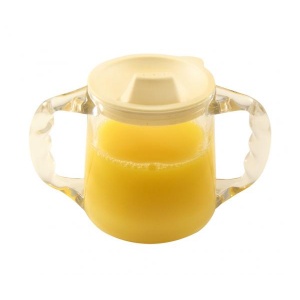 Transparent drinking cup, 2 handles