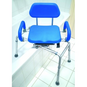 Grozāmais un pārvietojamais krēsls “SANSUBA DT-51” dušai un vannai, SH 51-62 cm