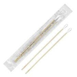 Koka tampons-Sticks Duo uztriepes pārbaudei Ar plānu kokvilnas galu