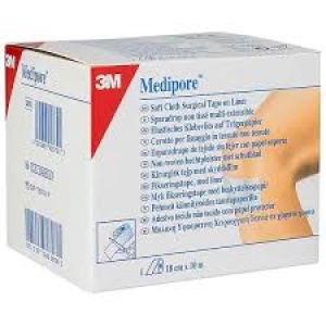 Medipore uz oderes Līmējošā flīsa uz pamatnes papīra 3M/Solventum