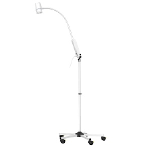 Mobilā LED pārbaudes gaisma ar lokanu roku un ratiņiem