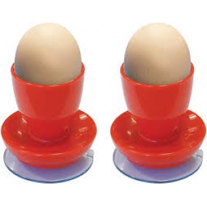 Egg cup with suction cup