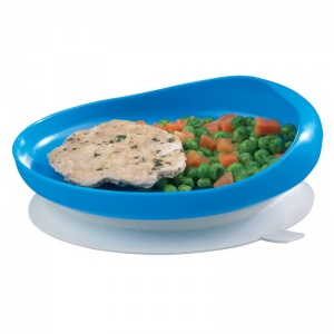 Suction cup rimmed plate