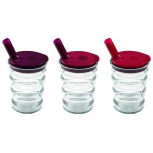 Grooved beaker with temperature display