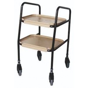 Serving trolley, height-adjustable