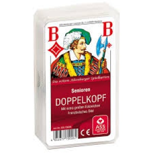 Spēļu kartes, īpaši lieli burti »DOPPELKOPF«