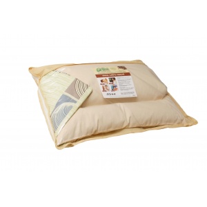 Grike Buckwheat Hull Pillow, Orthopedic shape (55×42 cm, Neutral)