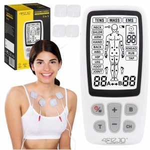 TENS un EMS Combo MED+ 3 in 1 muskuļu elektrostimulators 4FIZJO