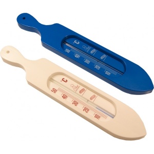 Bath thermometer, boat-shaped