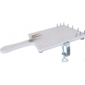 Kitchen board with holding fork